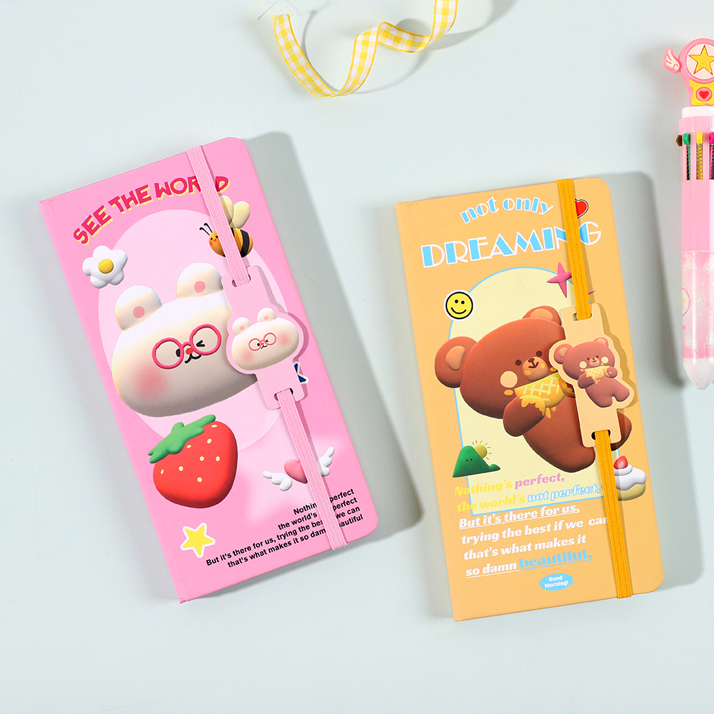 Cute and fun pattern pocket notebook - Cartoon cute writing notebook, trendy and fashionable notepad details Picture