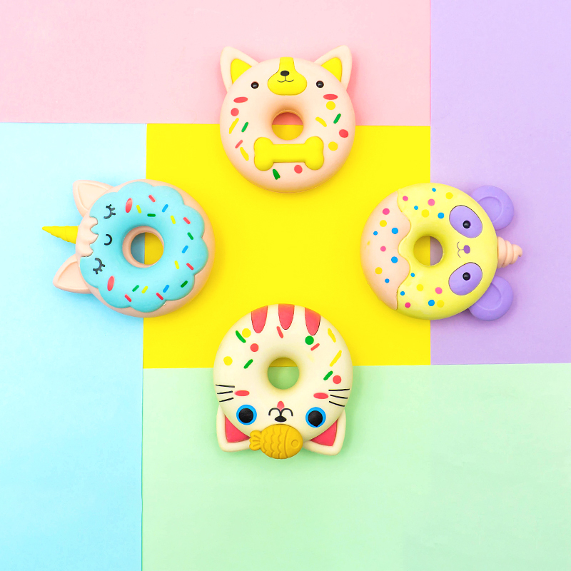 Animal donut-shaped eraser Application Scenario