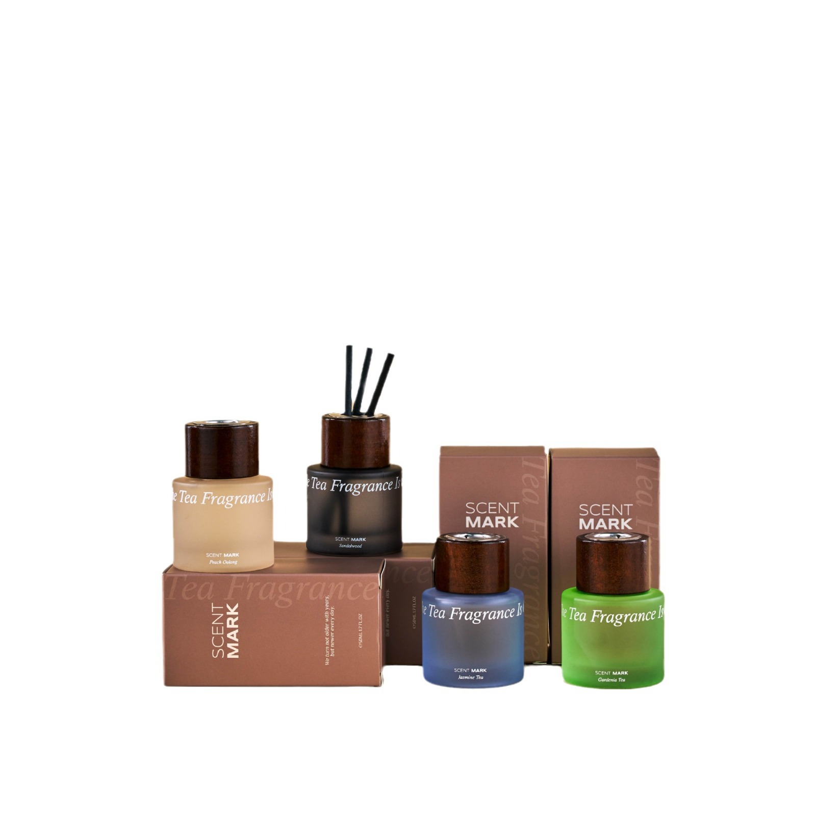 Classic Tea Essential Oil Aromatherapy Gift Box - Dual-purpose for car aromatherapy and indoor diffuser, Home fragrance, bedroom decoration, 50ml Item Picture