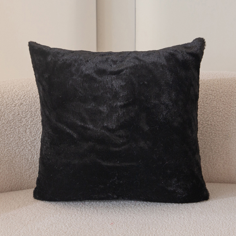 Rabbit fur solid-color pillowcase Item Picture
