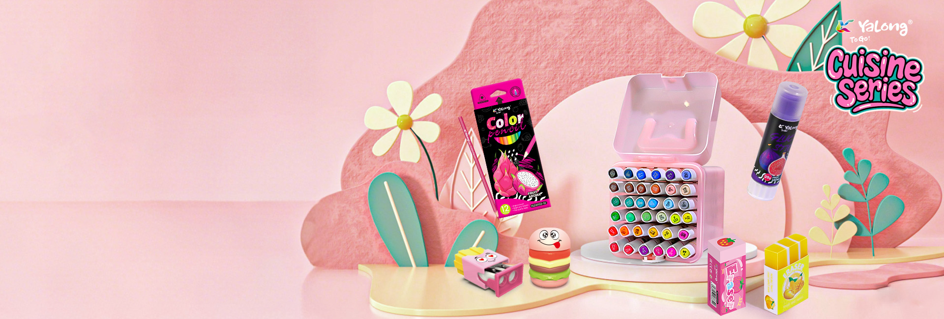 Yalong Poplar Stick cute Standard eraser Pencil YL231348 details Picture