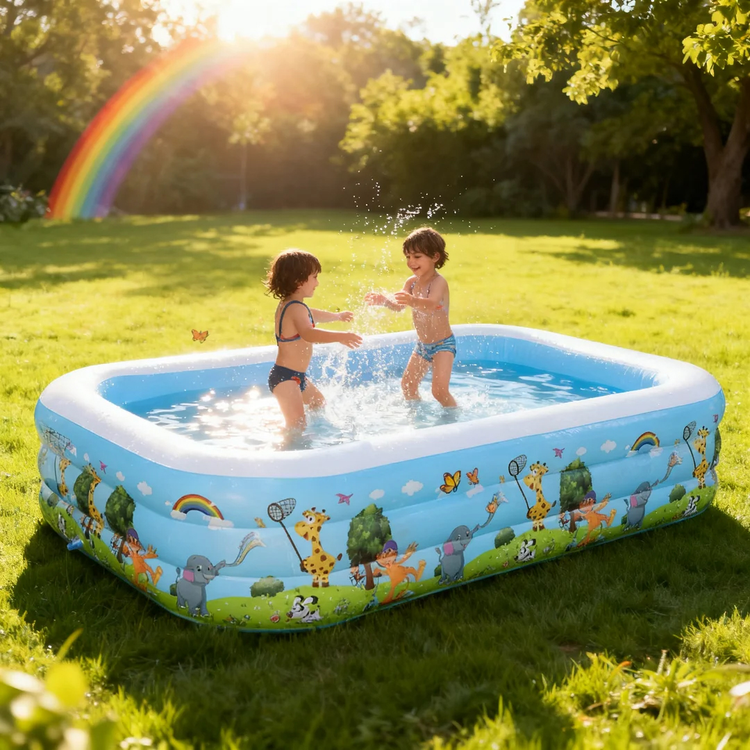 3-meter three-story printed water pool HW-311068 Application Scenario