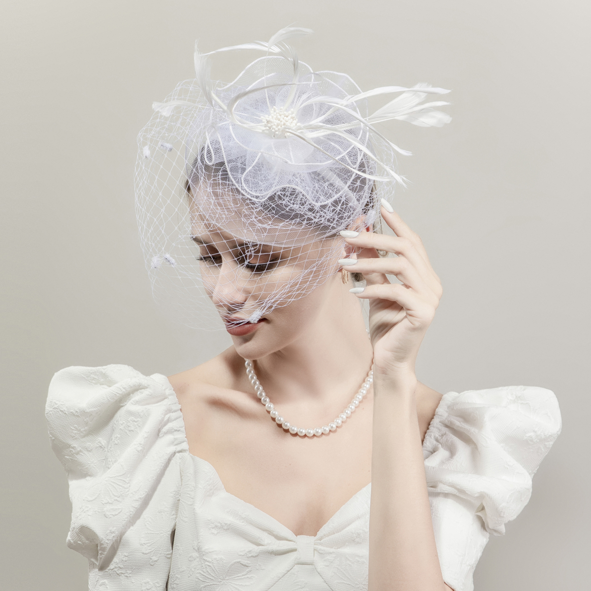 欧美新款黑色麻花瓣赛马节头饰 英伦风发饰 韩式发卡 走秀款细布羽毛礼帽