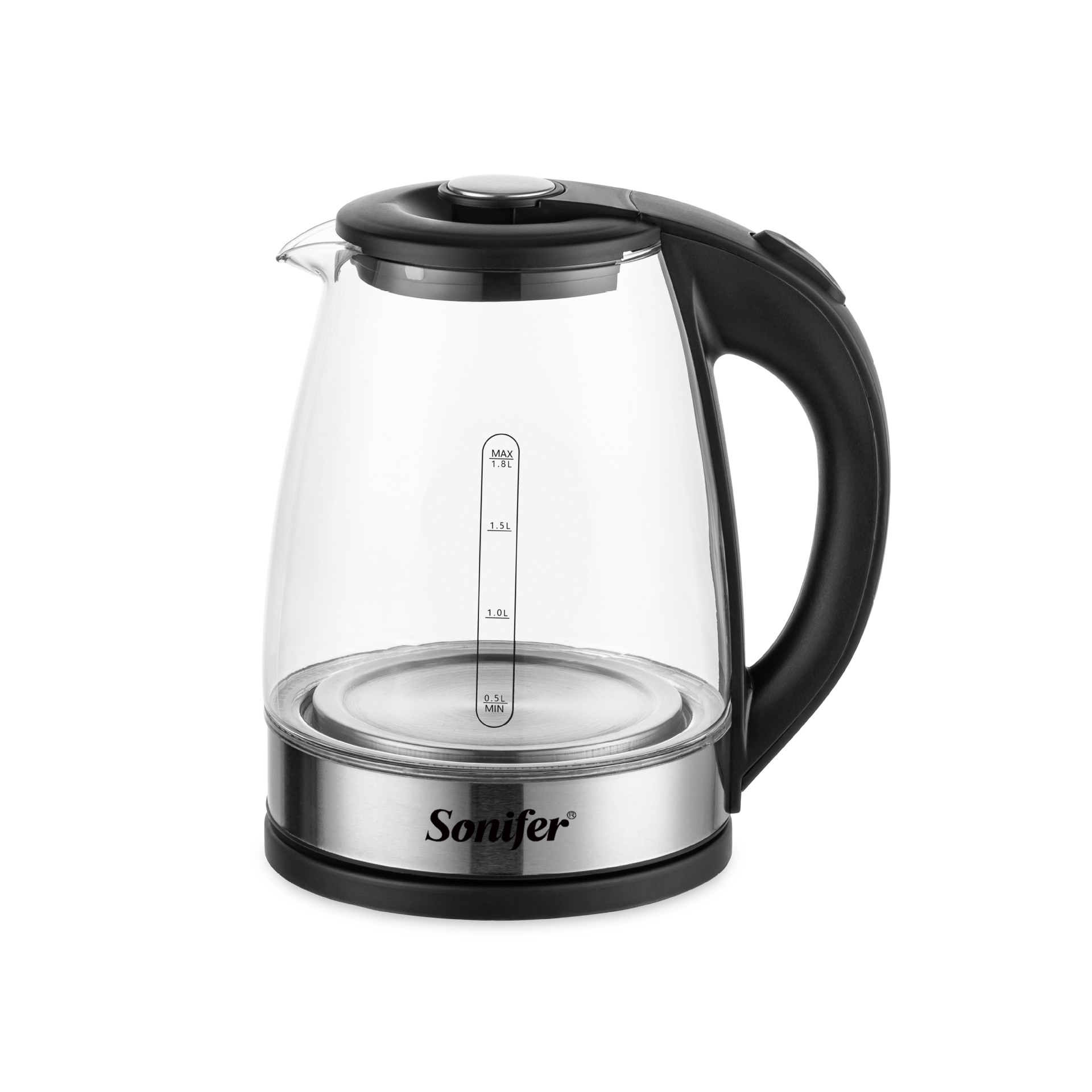 Sonifell SF-2132 1.8-liter Glass Stainless Steel Electric Kettle (Glass kettle body) details Picture