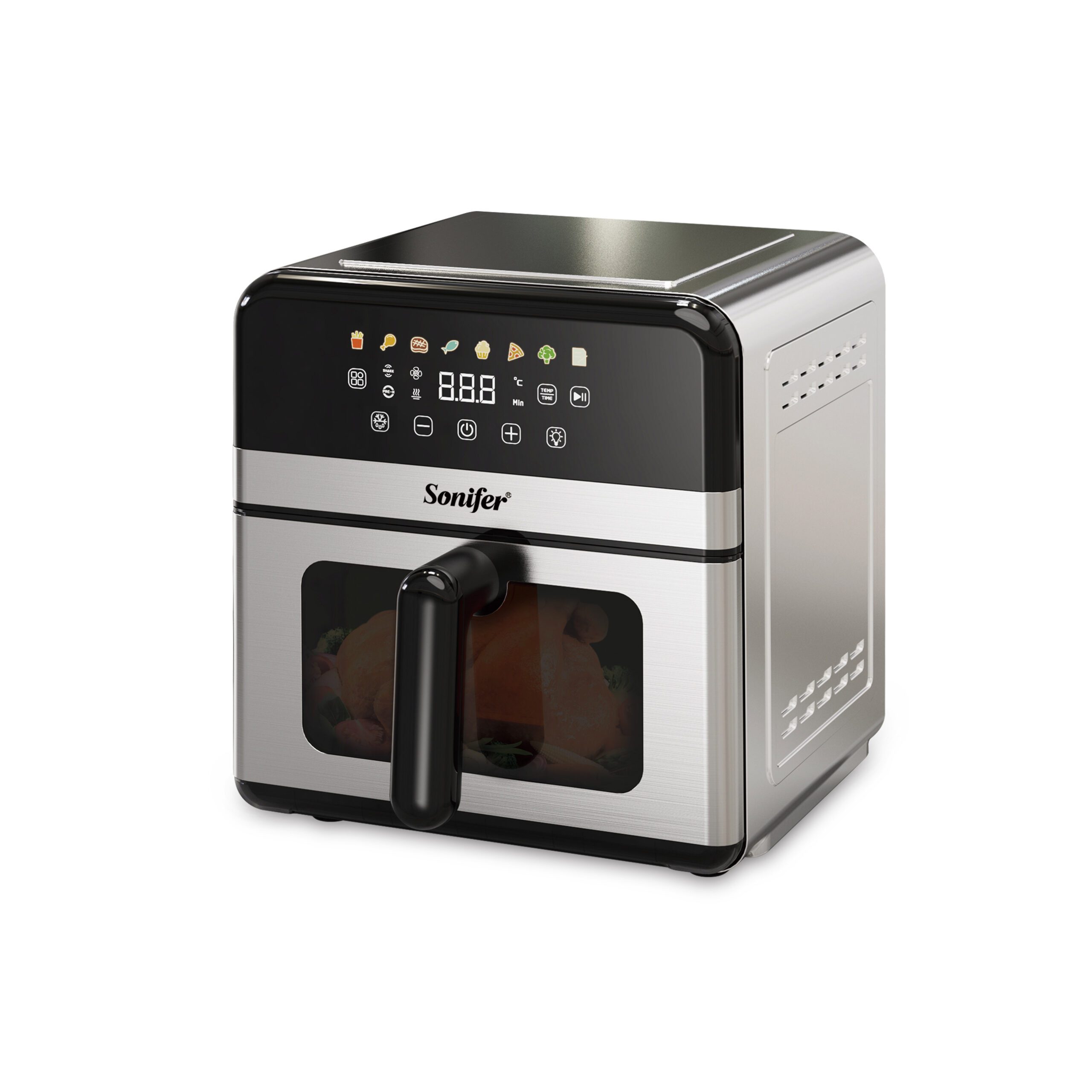 Sonifer SF-1045 Air Fryer: 7 preset menu programs with visual window