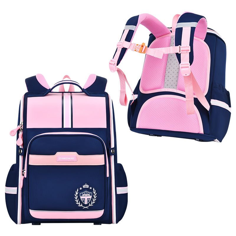 Large-tailed cat fashionable, casual, lightweight, lightweight, waterproof, large-capacity backpack for waist and spine support, primary school schoolbag