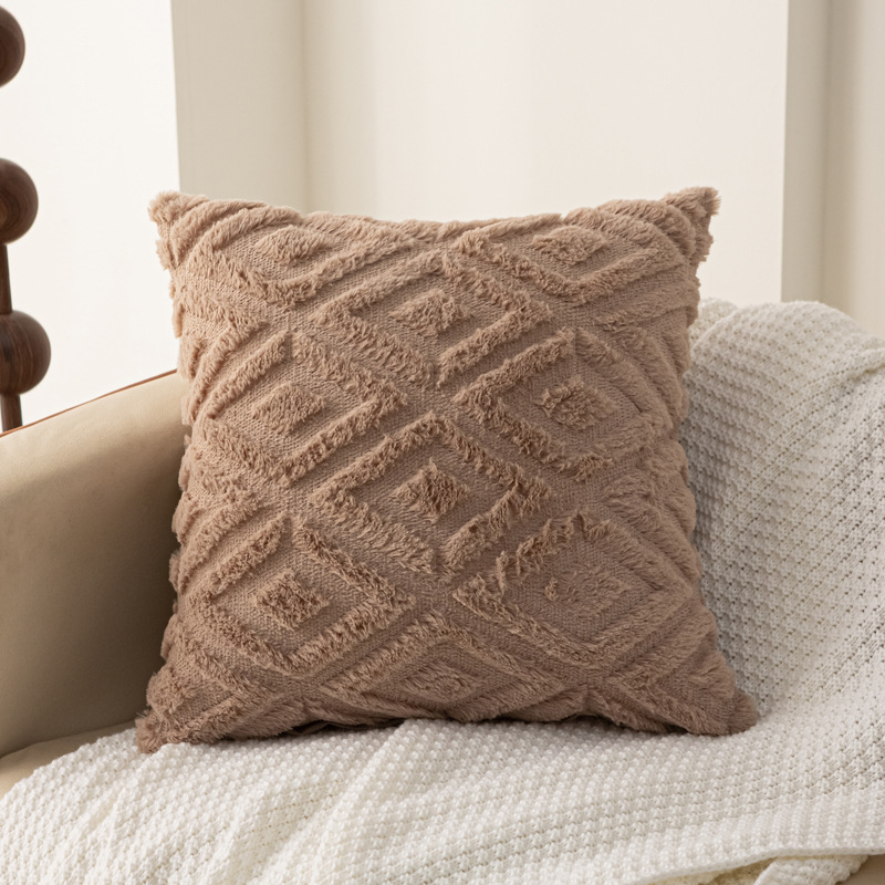 Rabbit hair diamond-patterned pillowcase Application Scenario