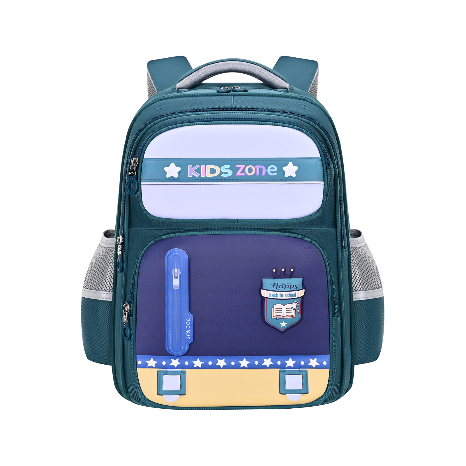 大尾猫小学生潮酷撞色书包，大容量轻便防水耐磨防撕裂可调节肩带双肩包 Application Scenario