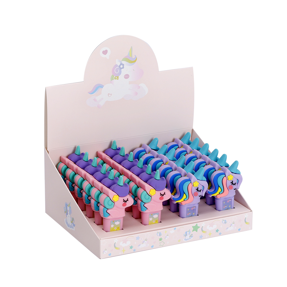 萌趣荧光笔 —— 独角兽款标记笔 女生学生文具 彩色记号笔 Application Scenario