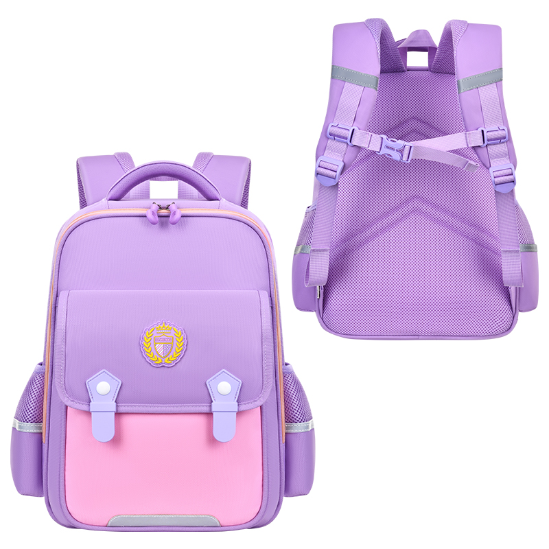 大尾猫时尚休闲轻便减负防水大容量双肩背包护腰护脊小学生书包 Item Picture