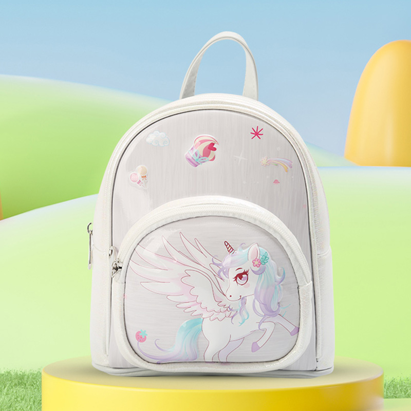 Big-tailed cat unicorn bubble shell backpack, fashionable, casual, cute and fun kindergarten princess girl bag