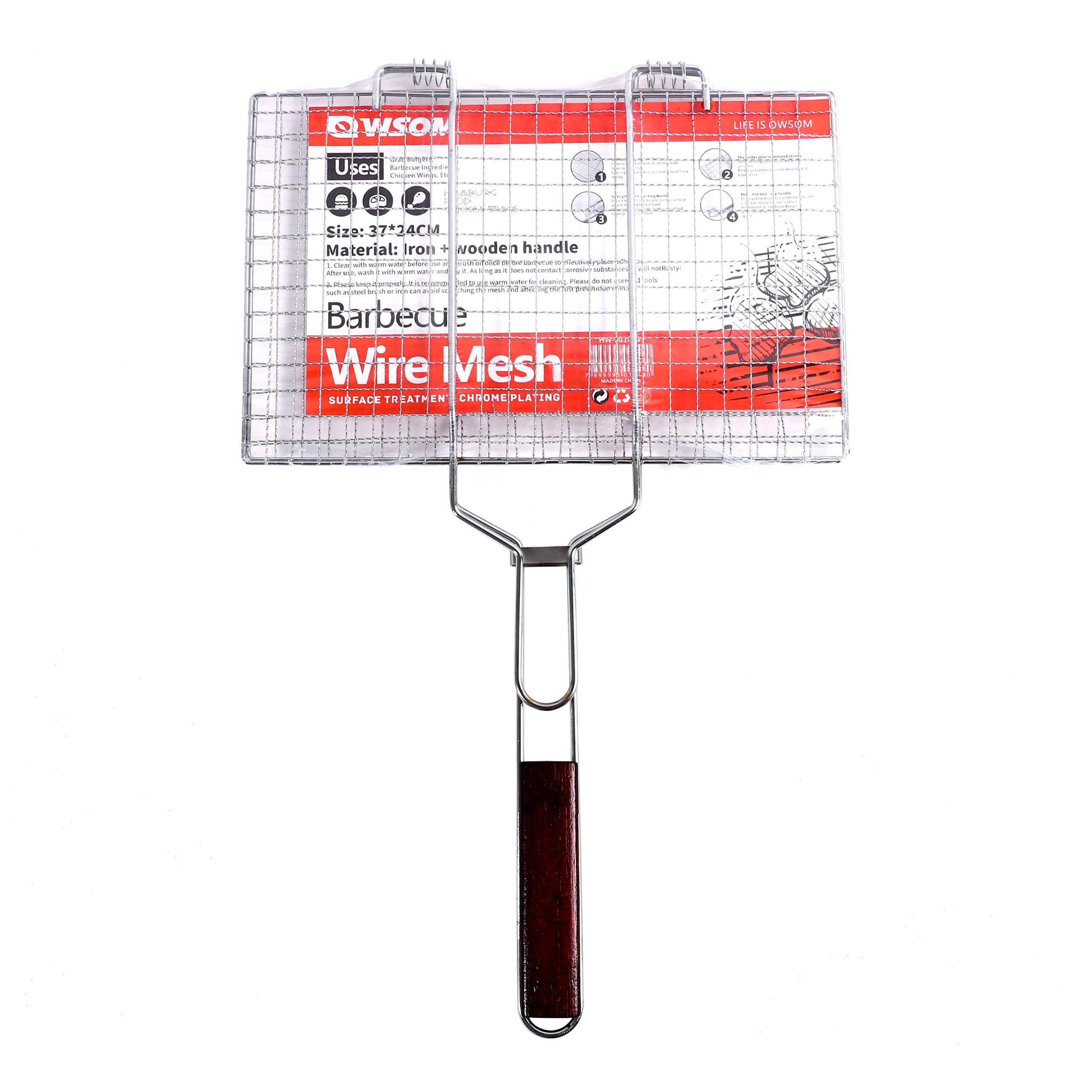 Large-sized flower net hamburger barbecue net HW-501049 Item Picture