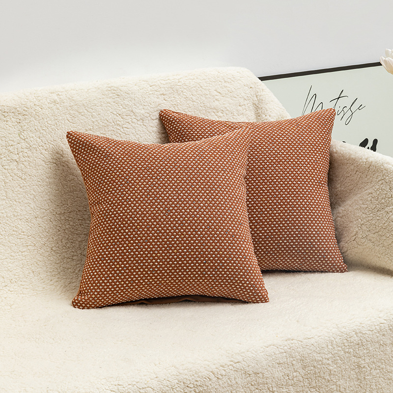 Chenille Polka dot diamond pattern pillowcase Specification image