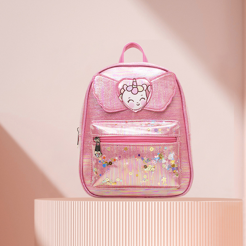 Big tail cat sequined children's trend unicorn little wing cartoon bag Princess girls' fashionable and cute children's bag