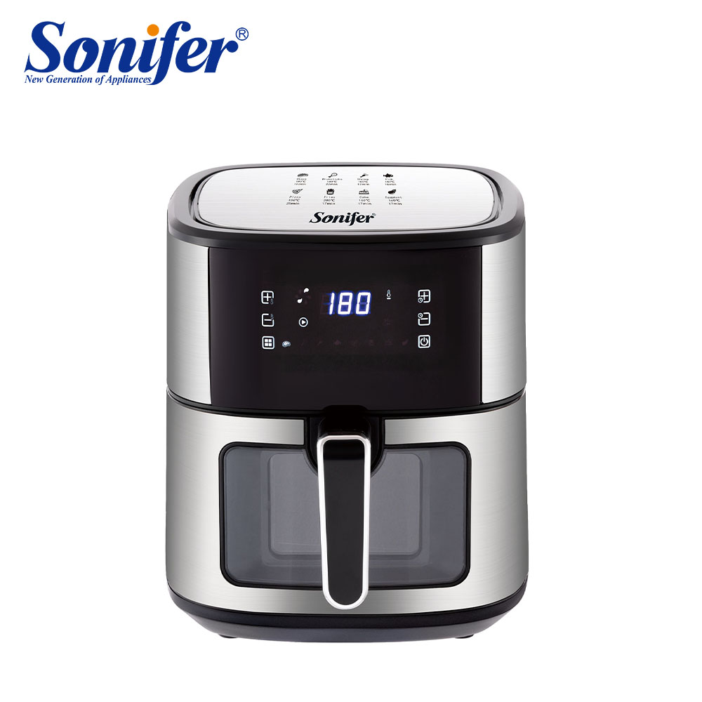 Sonifer SF-1036 6.5-liter digital air fryer with one-touch operation, 1600-watt healthy quick cooking, uniform heating
