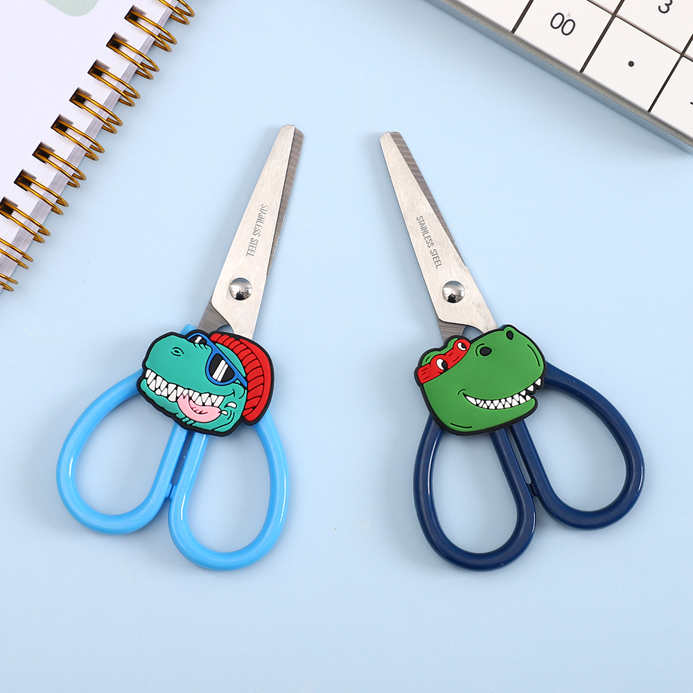 Cute stationery set - dinosaur stickers + small scissors Specification image