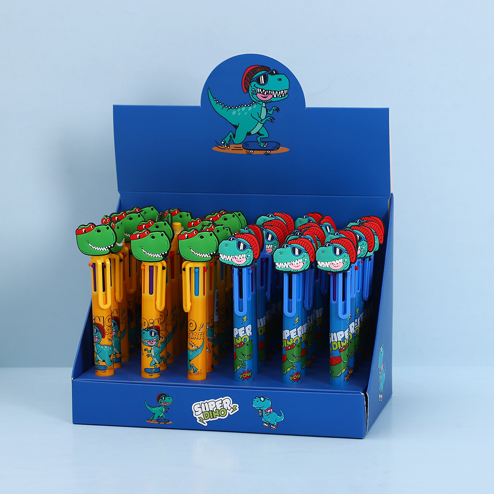 六色卡通圆珠笔 —— 儿童可爱款 多彩书写笔 Specification image