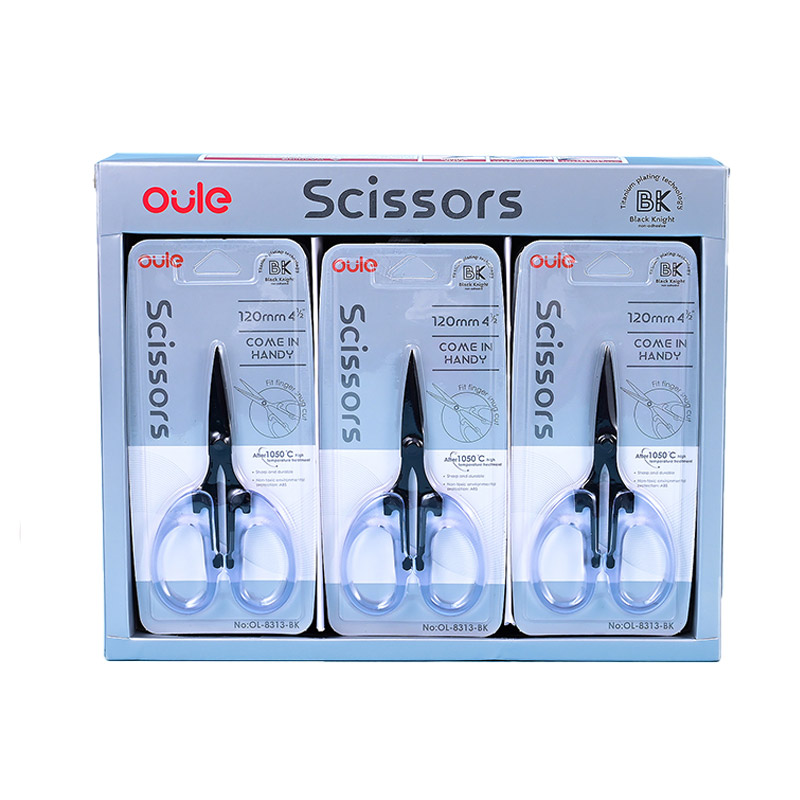 Titanium-coated office scissors