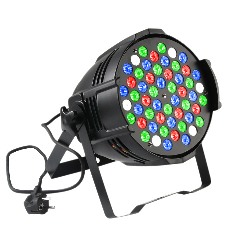 54-led cast aluminum parquet - 3-watt power RGBW four-color mixed light DJ special stage light for discos, suitable for wedding and bar stage lighting decoration