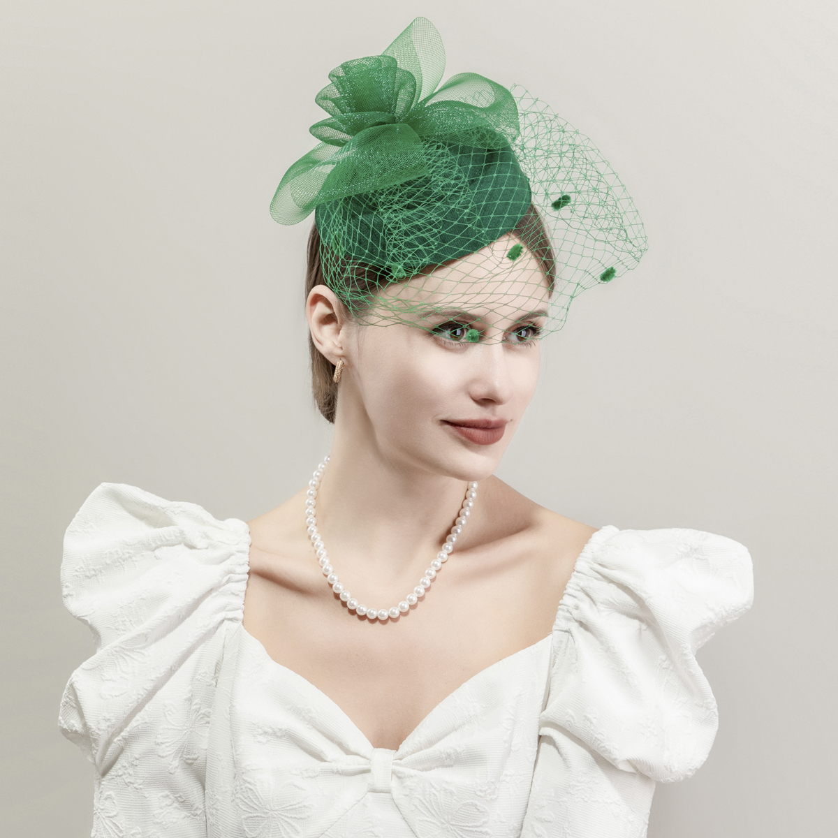 欧美新款黑色麻花瓣赛马节头饰 英伦风发饰 韩式发卡 走秀款细布羽毛礼帽 Specification image