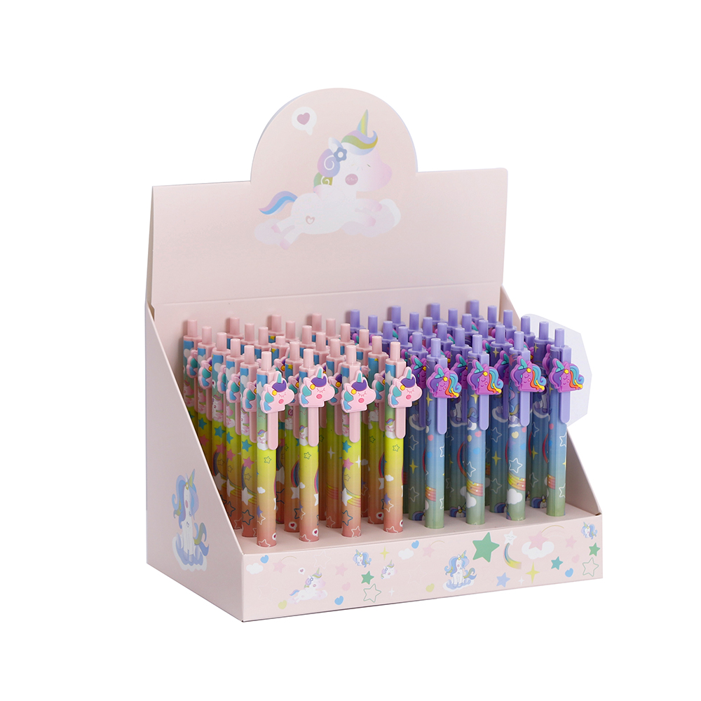 独角兽挂饰按动中性笔 —— 卡通可爱款 女生学生文具 Item Picture