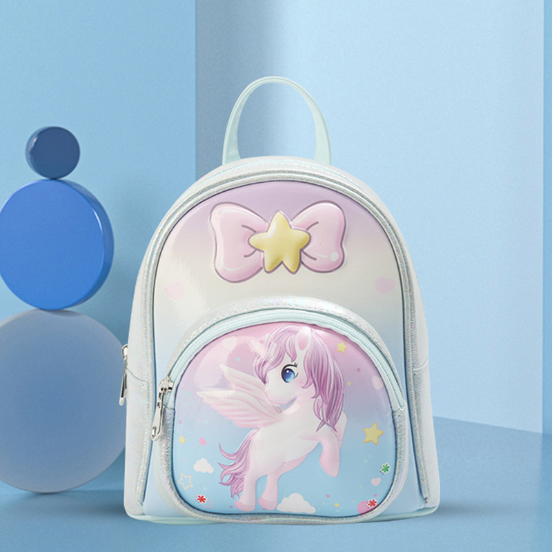 大尾猫独角兽泡壳双肩背包时尚休闲可爱萌趣幼儿园公主女童包包 Application Scenario