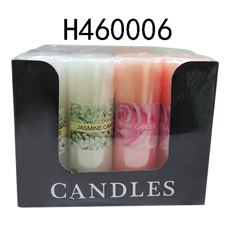 3×12 cm flat-topped cylindrical candles - Exhibition Exclusive gift box set