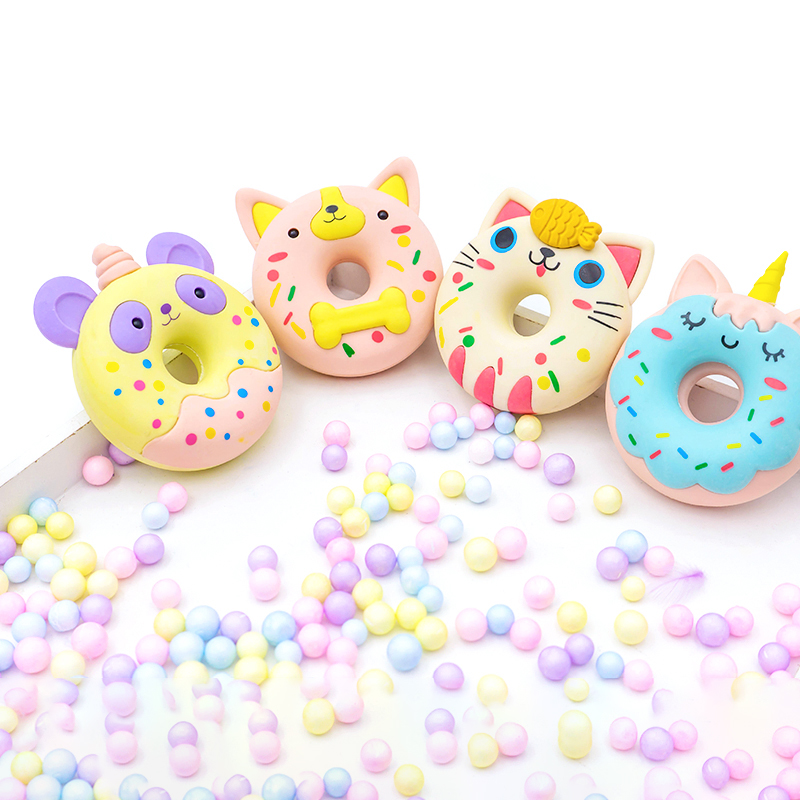 Animal donut-shaped eraser details Picture