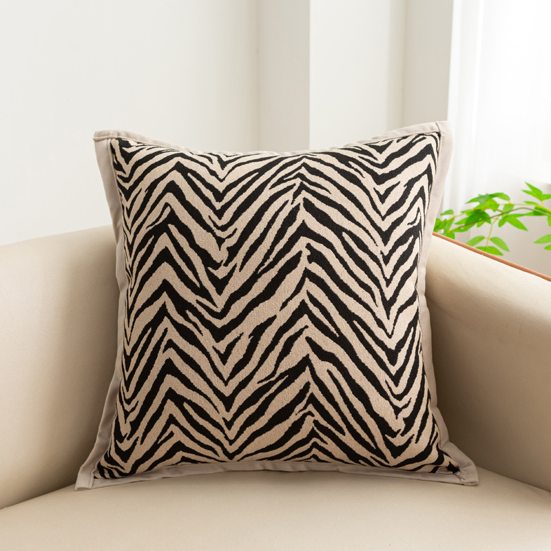 Chenille zebra print pillowcase Application Scenario