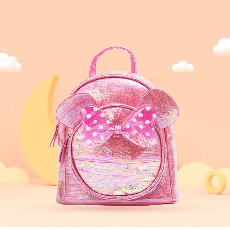 Big-tailed cat cartoon Mickey Mouse ears bow backpack, princess fashion girls' schoolbag, casual and cute bag Application Scenario