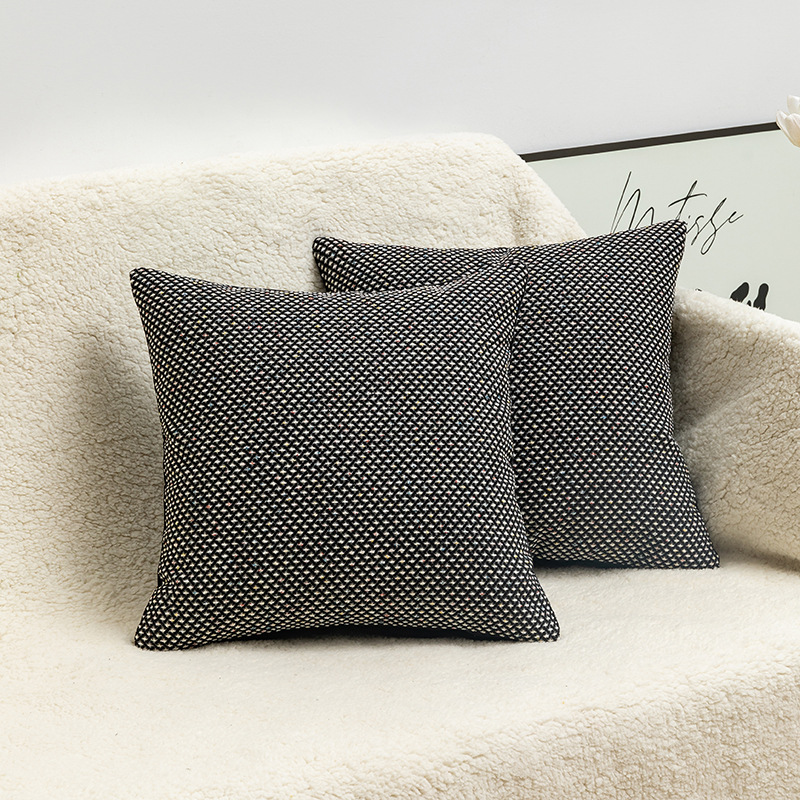 Chenille Polka dot diamond pattern pillowcase Item Picture