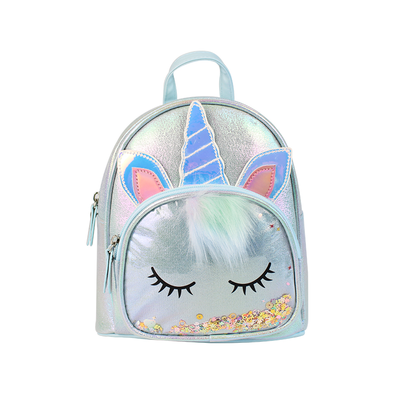 Large-tailed cat, sequined unicorn, cute plush children's backpacks, cartoon girls, fashionable children's bags wholesale Specification image