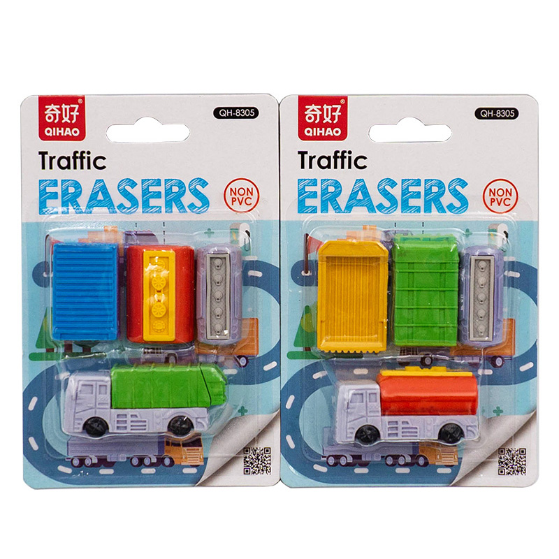 Transportation-shaped eraser