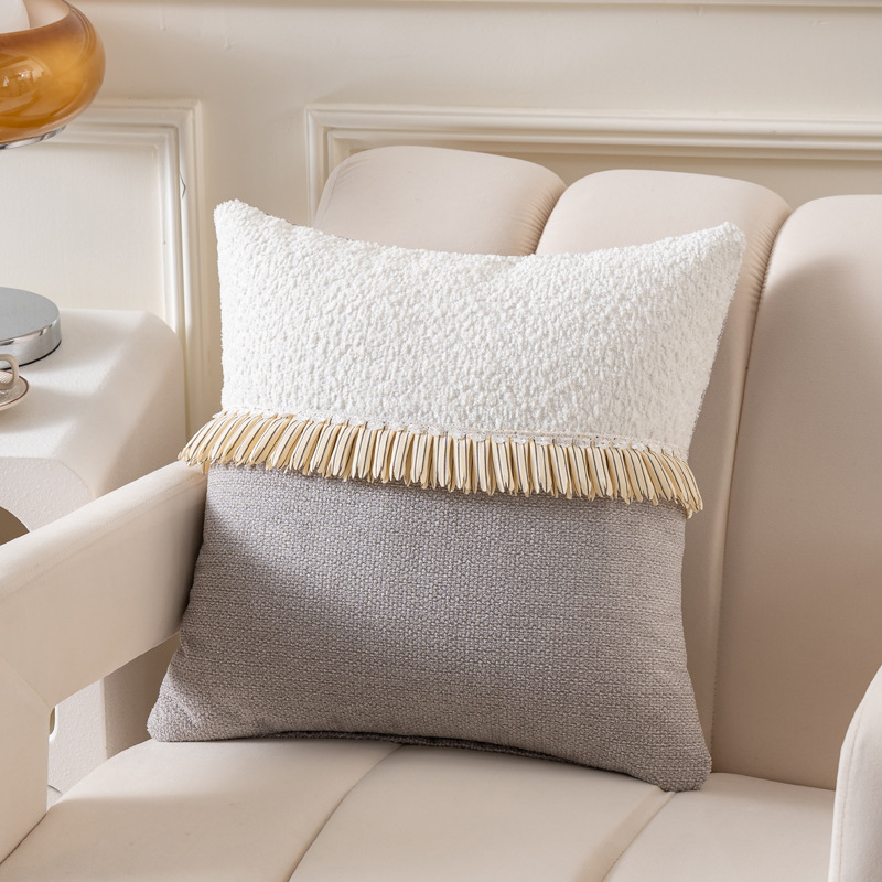 圈绒拼接款抱枕套 Application Scenario