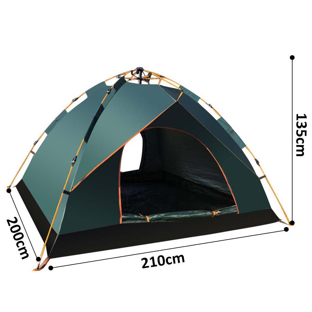 Dark green imitation double-layer large tent HW-201189 Specification image