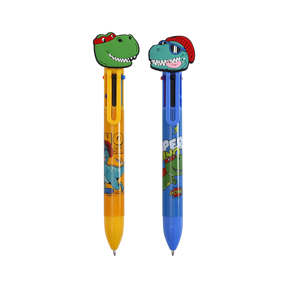 六色卡通圆珠笔 —— 儿童可爱款 多彩书写笔 Item Picture