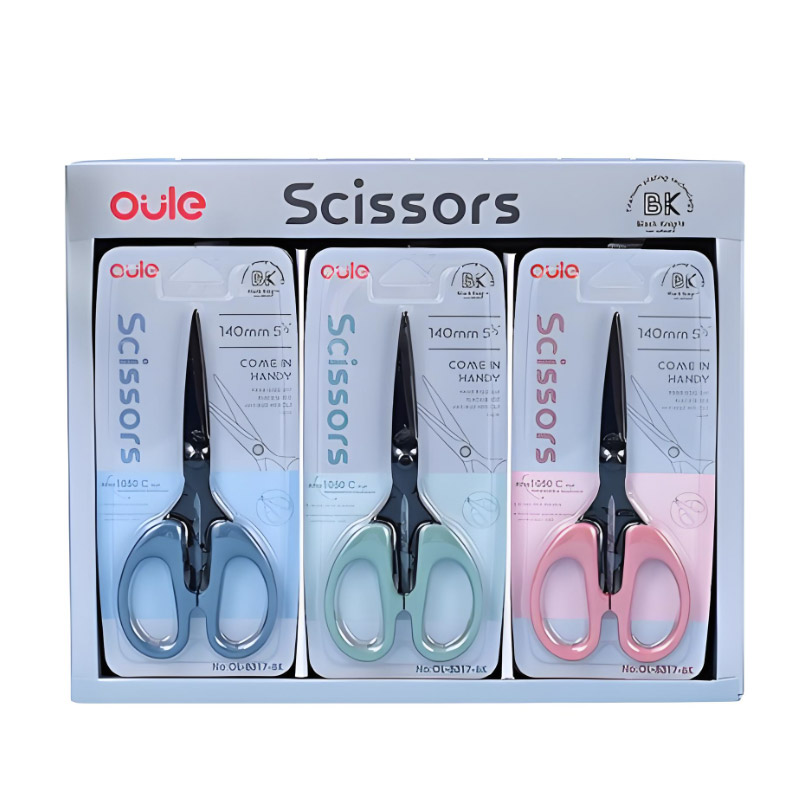 Titanium-coated office scissors