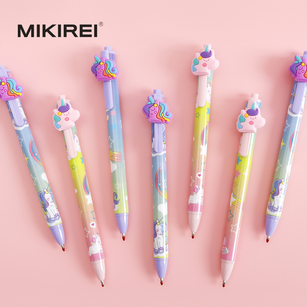 Unicorn Pendant Press Gel Pen - A cute cartoon stationery for girls and students