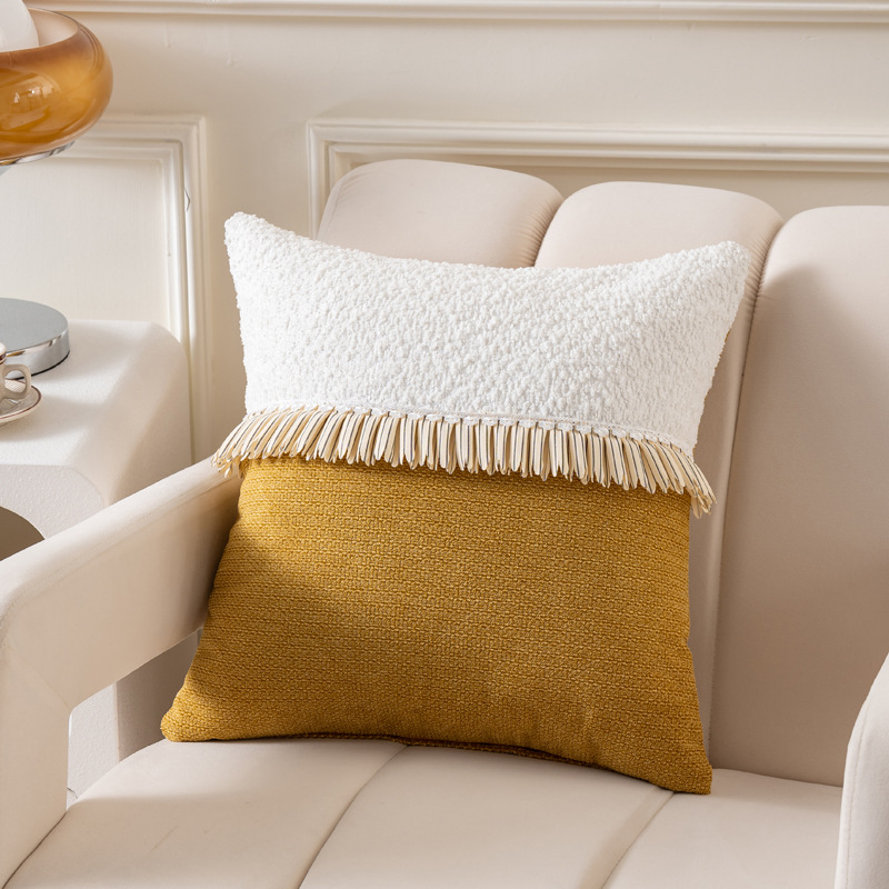 圈绒拼接款抱枕套 Specification image