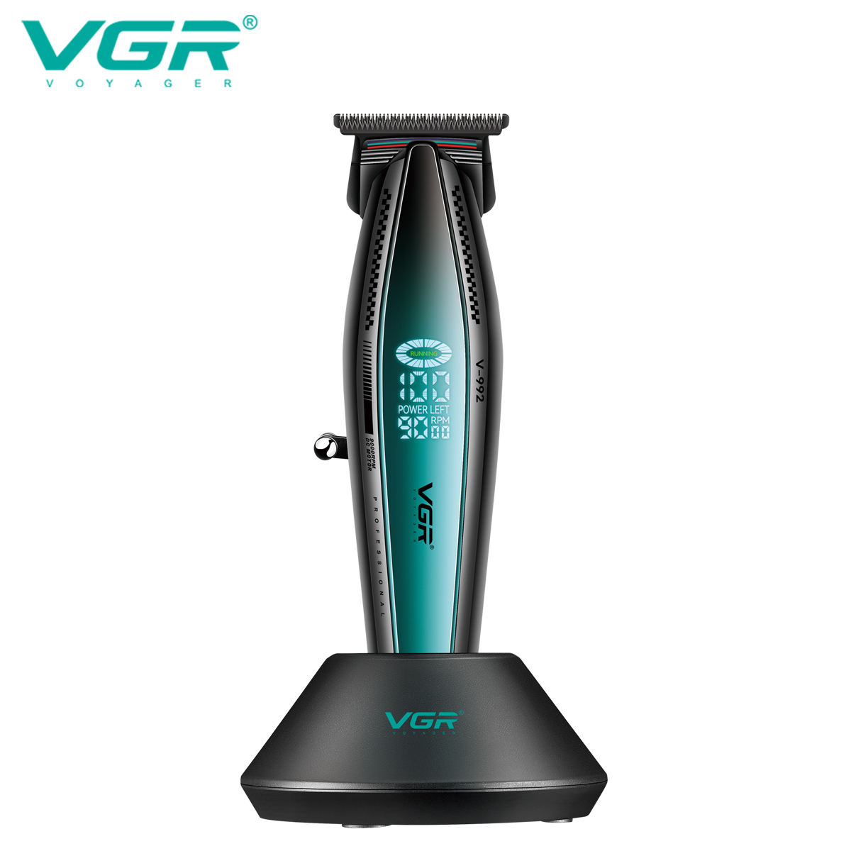 VGR V-992 High-speed charging hair clipper for Barber Shops, suitable for men Specification image