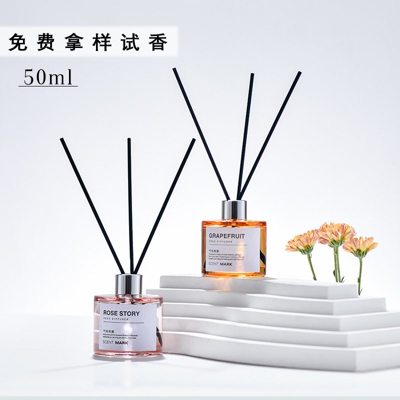 Flameless aromatherapy ornaments (Household style) - Rattan Aromatherapy bottles for indoor toilet deodorization and long-lasting fragrance Factory wholesale