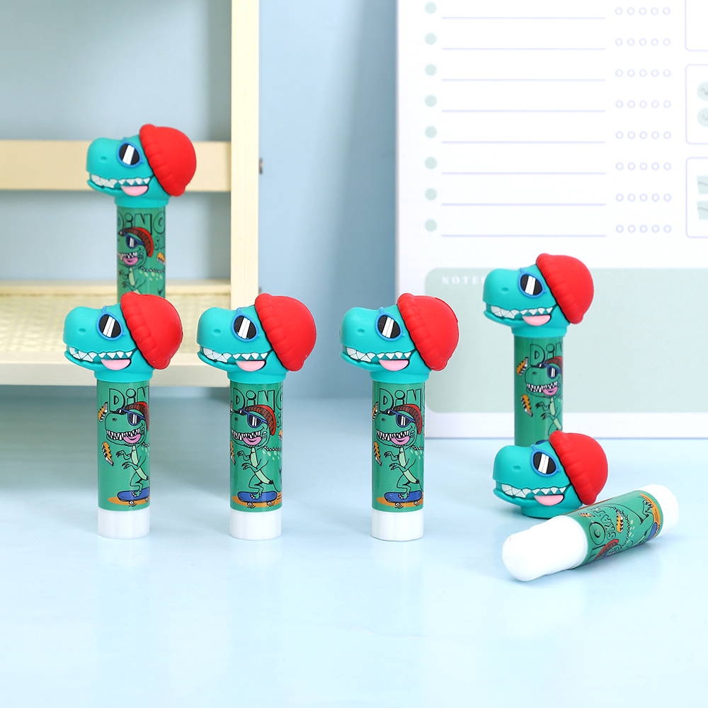 Cartoon-shaped solid glue - a cute stationery for both student and office use Specification image
