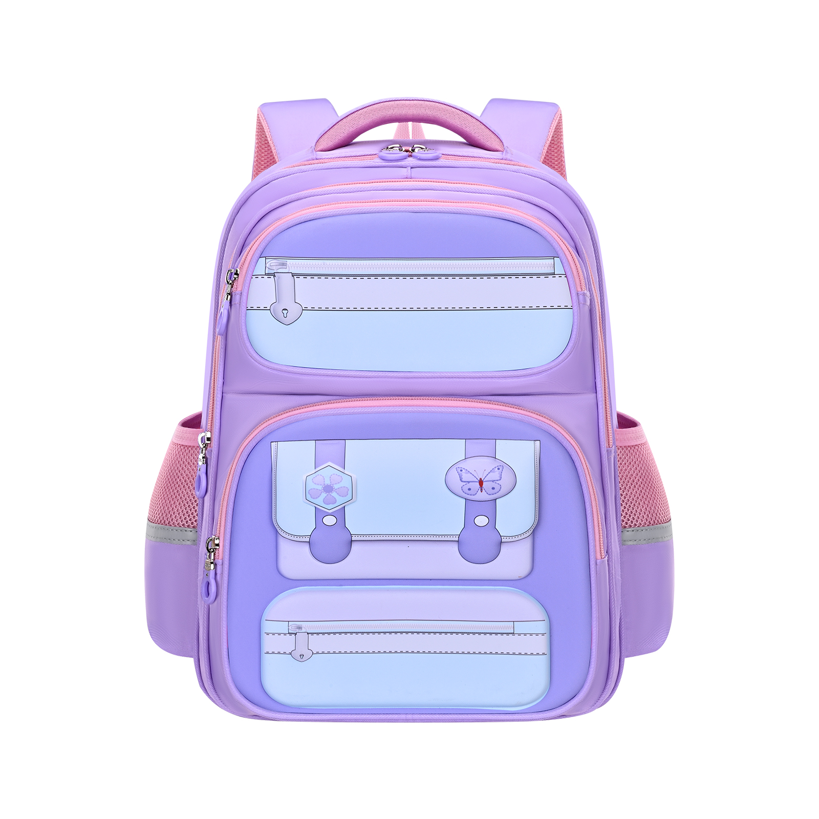 Big Tail Cat children's schoolbag for boys, cool style for primary school students, lightweight back support and burden reduction for grades one, two and three, kindergarten boys' backpack Specification image