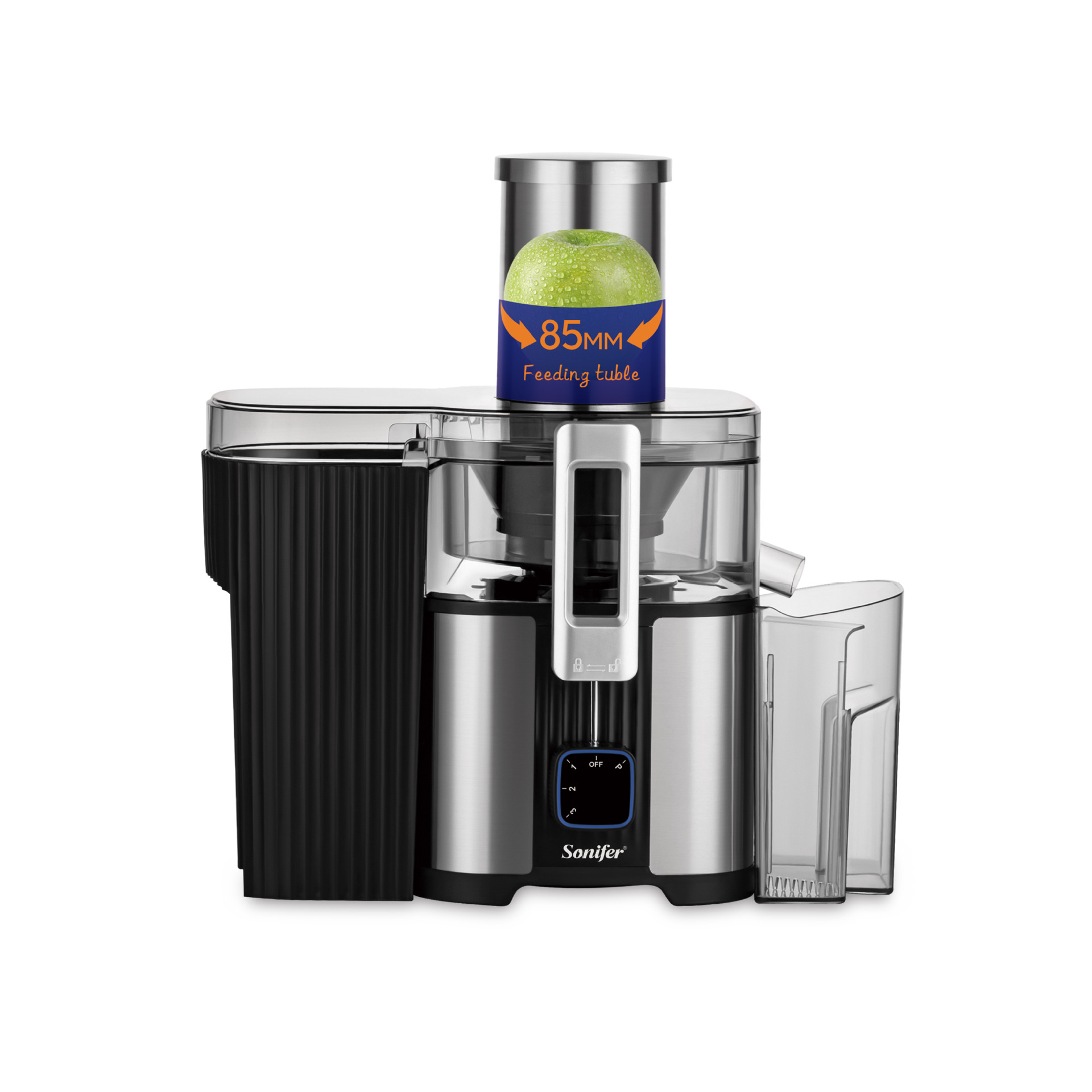 索尼菲尔 SF-5543 跨境新款多功能大口径榨汁机（纯铜直流电机） details Picture