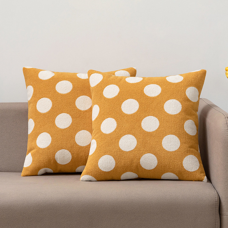Looped polka dot pillowcase Specification image