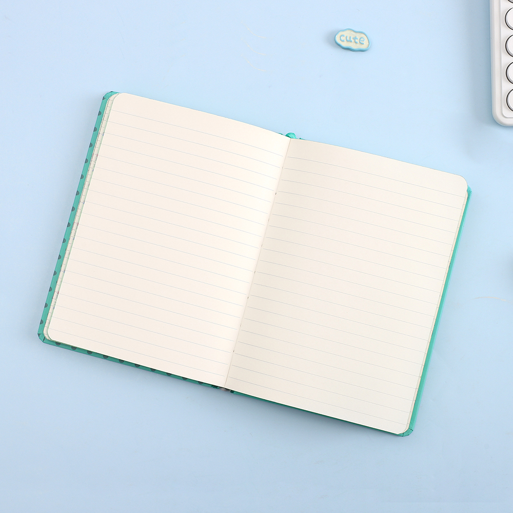 A5 hardcover student Notebook - Thick, rounded corner design with dinosaur patterns Application Scenario