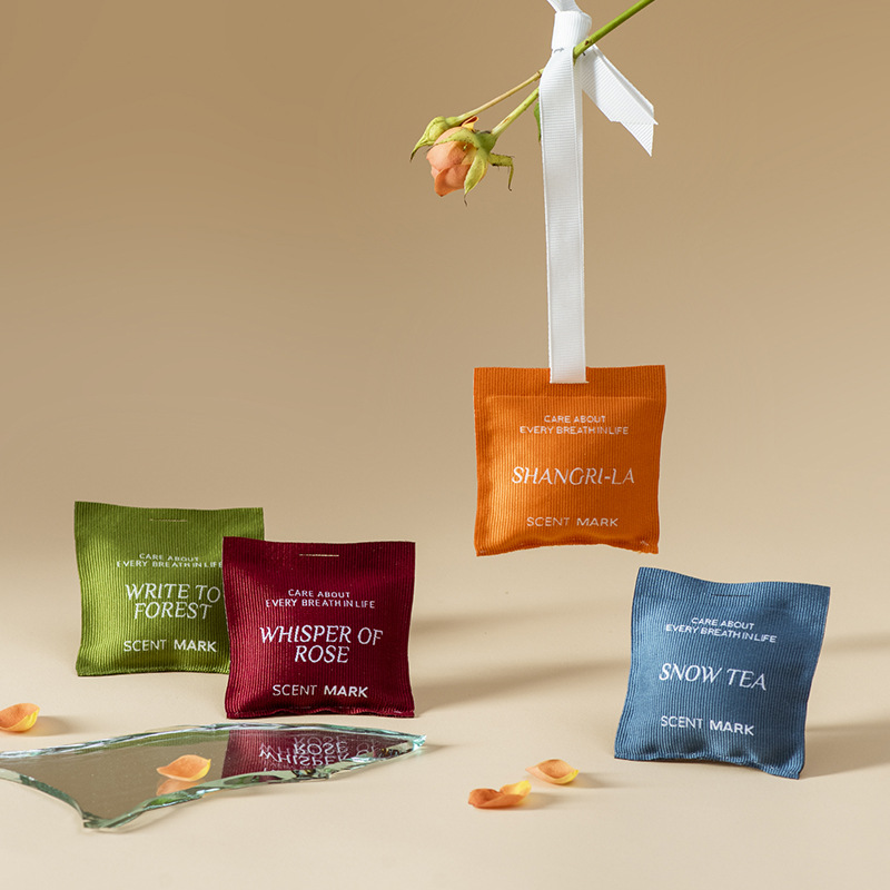 Car long-lasting light fragrance diffuser - Car fragrance can also be used as a bedroom wardrobe deodorizing sachet, solid fragrance diffuser bag factory wholesale