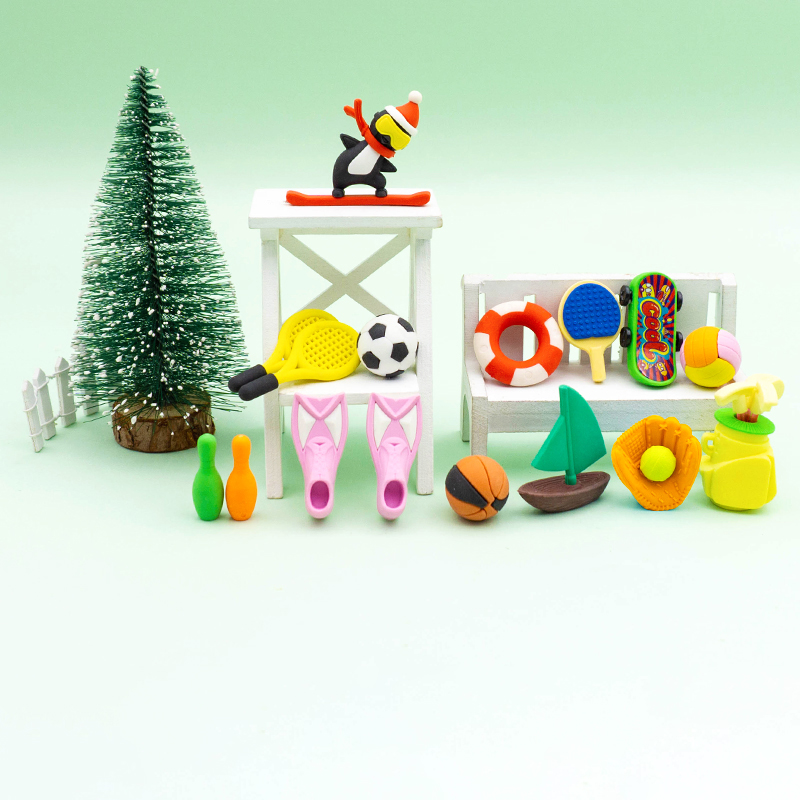 Sports-themed eraser Specification image