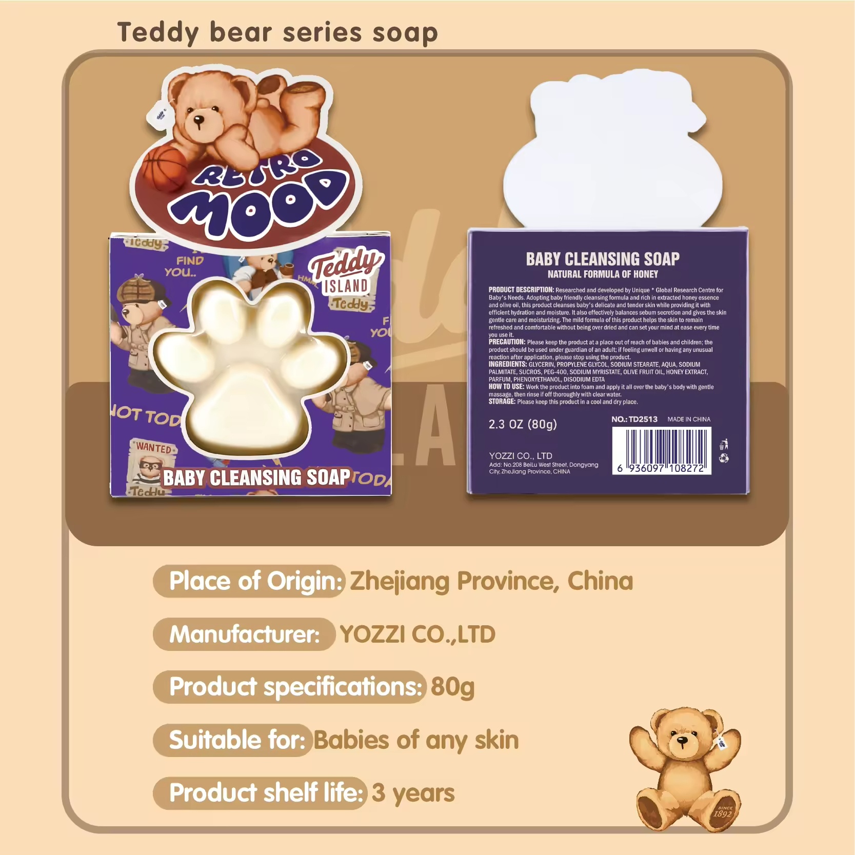 Gentle baby Cleansing Soap - 80 grams Application Scenario