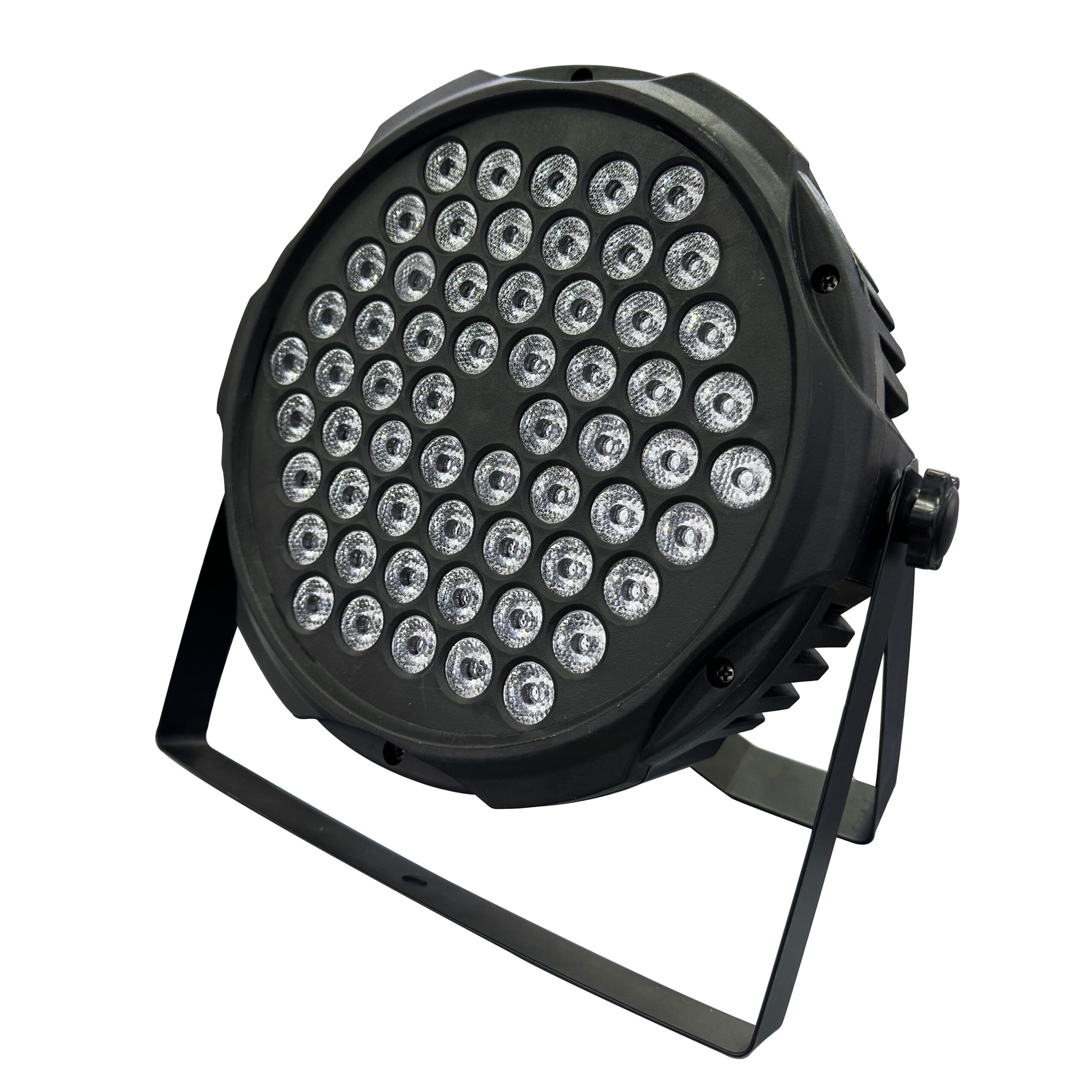 60-LED 3-watt plastic parquet - RGB three-color integrated full-color stage light is suitable for performance and wedding stages, featuring both front light and beam effects